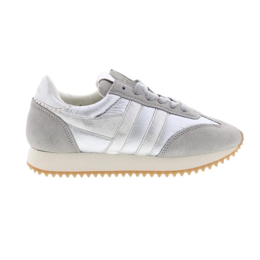 Gola Boston 78 Metallic Womens Silver Suede Lifestyle Sneakers! Size 39